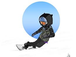 滑雪人物設(shè)計(jì)