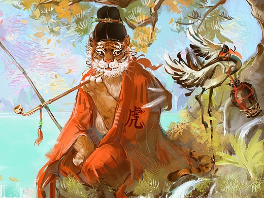 十二生肖【虎鹤双行】