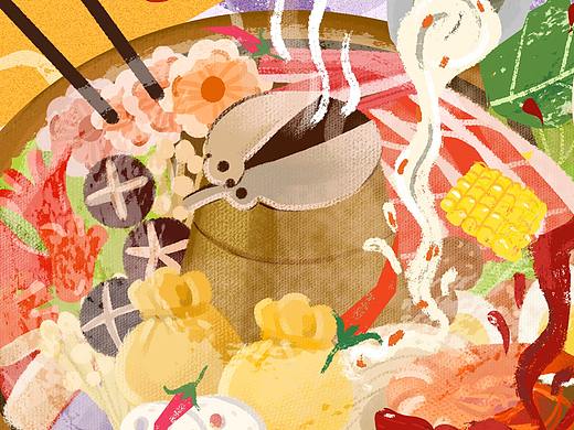 美食节插画
