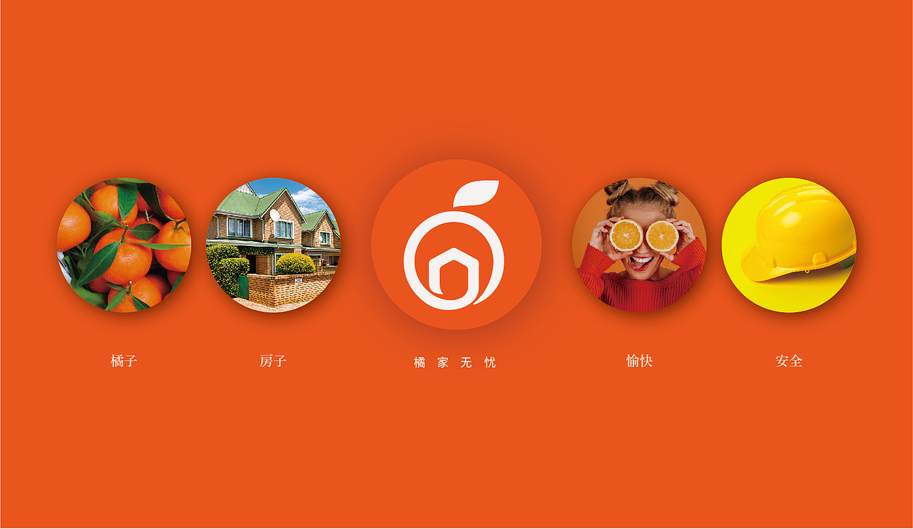 橘 | VI品牌视觉设计 | 橘家无忧局部装修（图ZMjA5ODk0NDQw） - Logo - 站酷设计师wo橡皮泥人原创素材 - 站酷ZCOOL