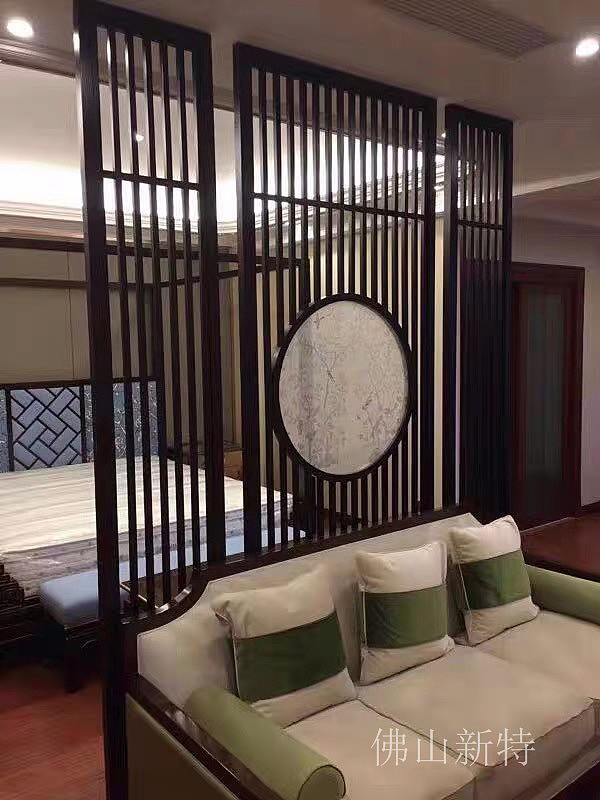 入户玄关别墅铜浮雕屏风