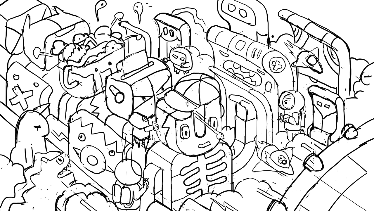 Crowded city 擁擠的城市（圖ZMjI2NjY1MDMy） - 創(chuàng)作習(xí)作 - 站酷設(shè)計師LLXUN原創(chuàng)素材 - 站酷ZCOOL