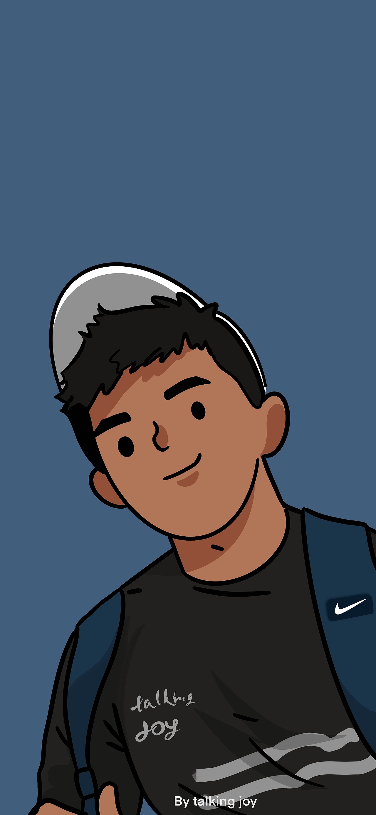 自拍简笔画系列