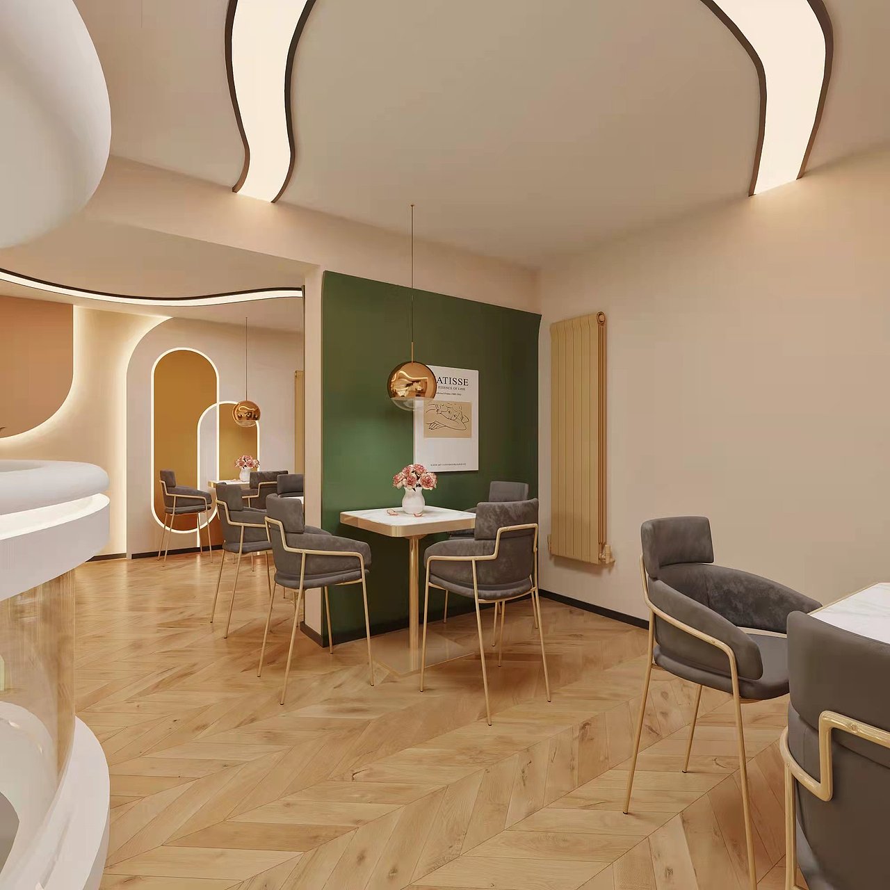 甜品店装修设计｜贩卖少女的梦想与温柔