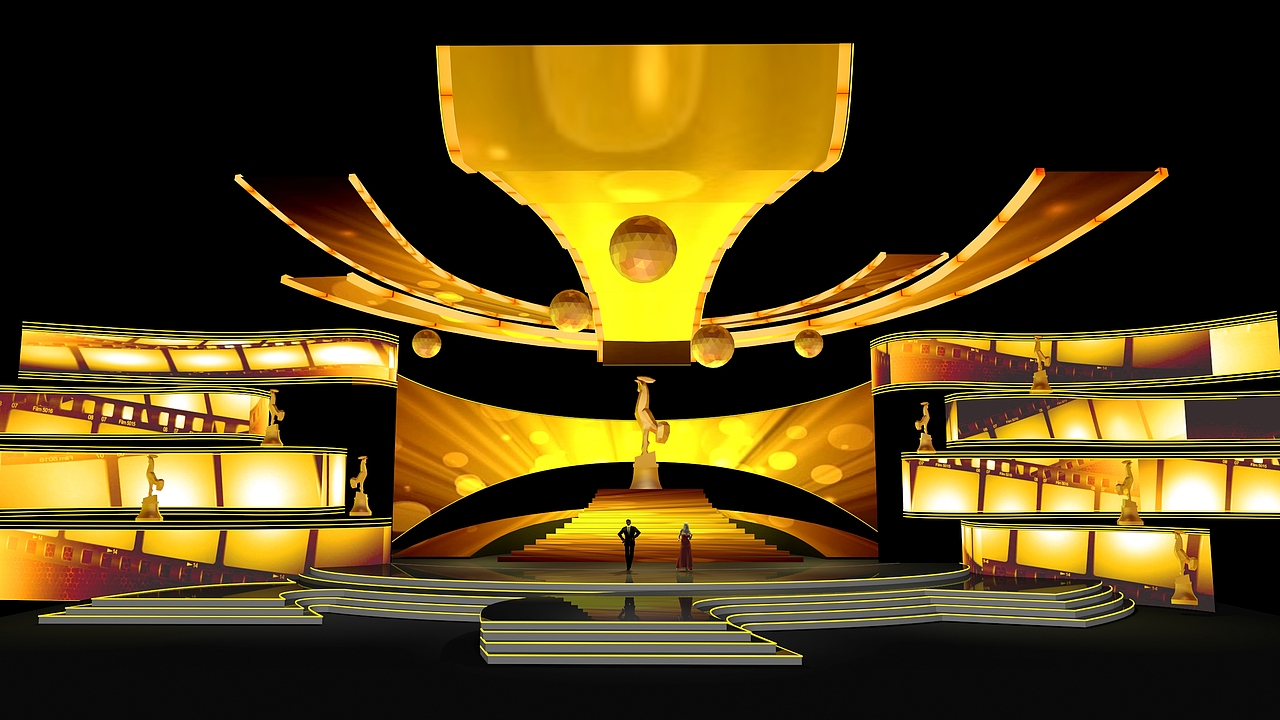 第24届中国金鸡百花电影节颁奖典礼舞美设计（图ZNTA1OTIyNDA=） - 舞台美术 - 站酷设计师finlling原创素材 - 站酷ZCOOL