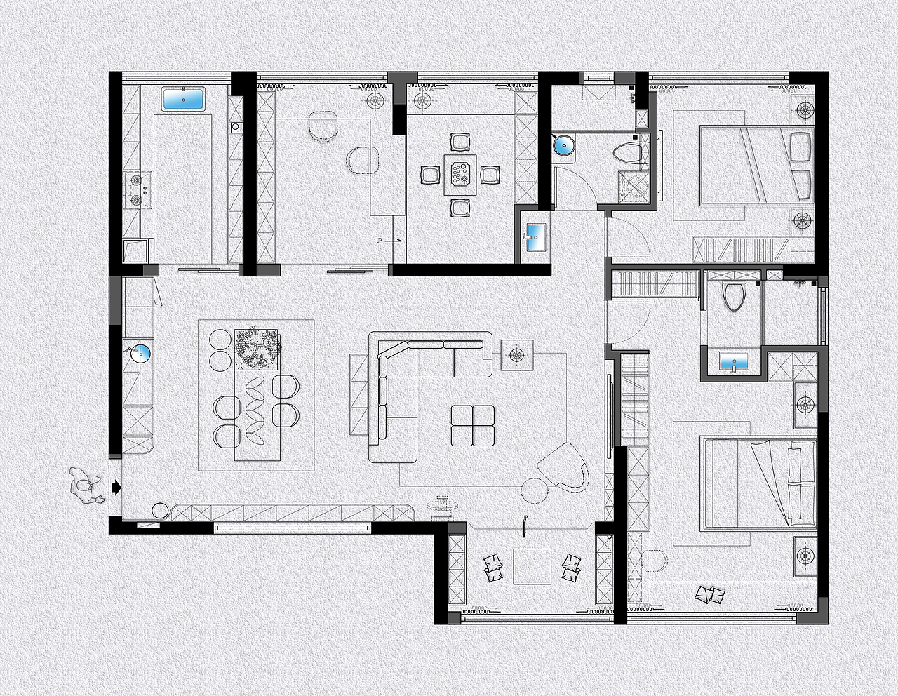重塑 | 现代空间里的温馨对白（图ZMjYwNTI3ODAw） - 家装设计 - 站酷设计师深圳迪尚设计原创素材 - 站酷ZCOOL