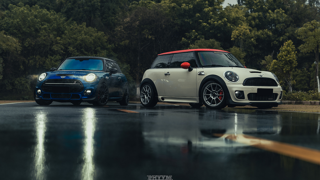 汽車攝影 雨中追逐的mini R&F （圖ZMjkwMzEzMjM2） - 產(chǎn)品攝影 - 站酷設(shè)計師phyym玉米原創(chuàng)素材 - 站酷ZCOOL