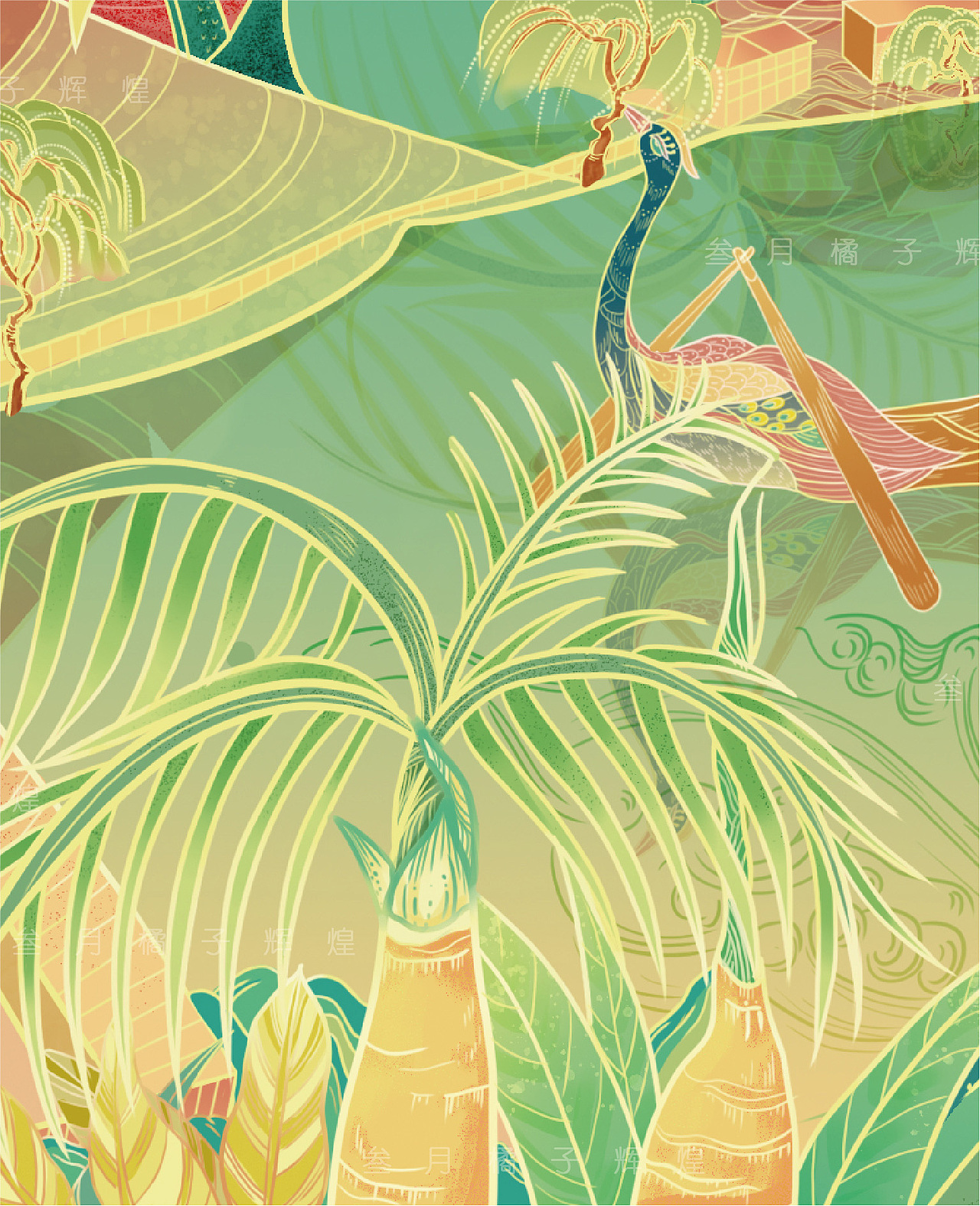 云南插画（图ZMjEyODY4NzQ4） - 商业插画 - 站酷设计师陈皮话梅糖_原创素材 - 站酷ZCOOL