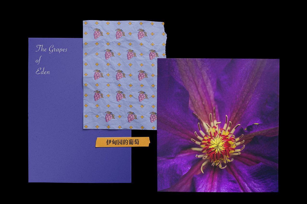 【图形插画】-伊甸园的葡萄（图ZMjcxOTMzODI0） - 图案 - 站酷设计师choiPOOH原创素材 - 站酷ZCOOL