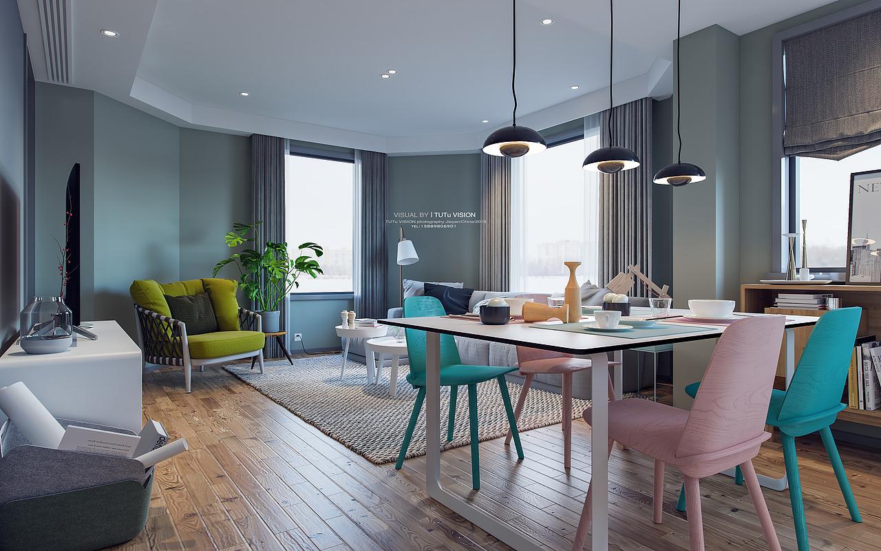 北欧客厅（图ZMTczOTIwMDY4） - 家装设计 - 站酷设计师村里来的设计者原创素材 - 站酷ZCOOL