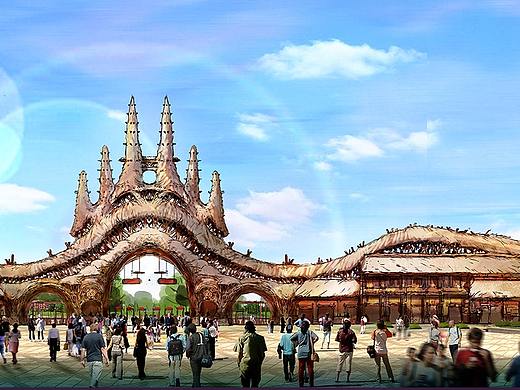 主题乐园大门(草图方案)