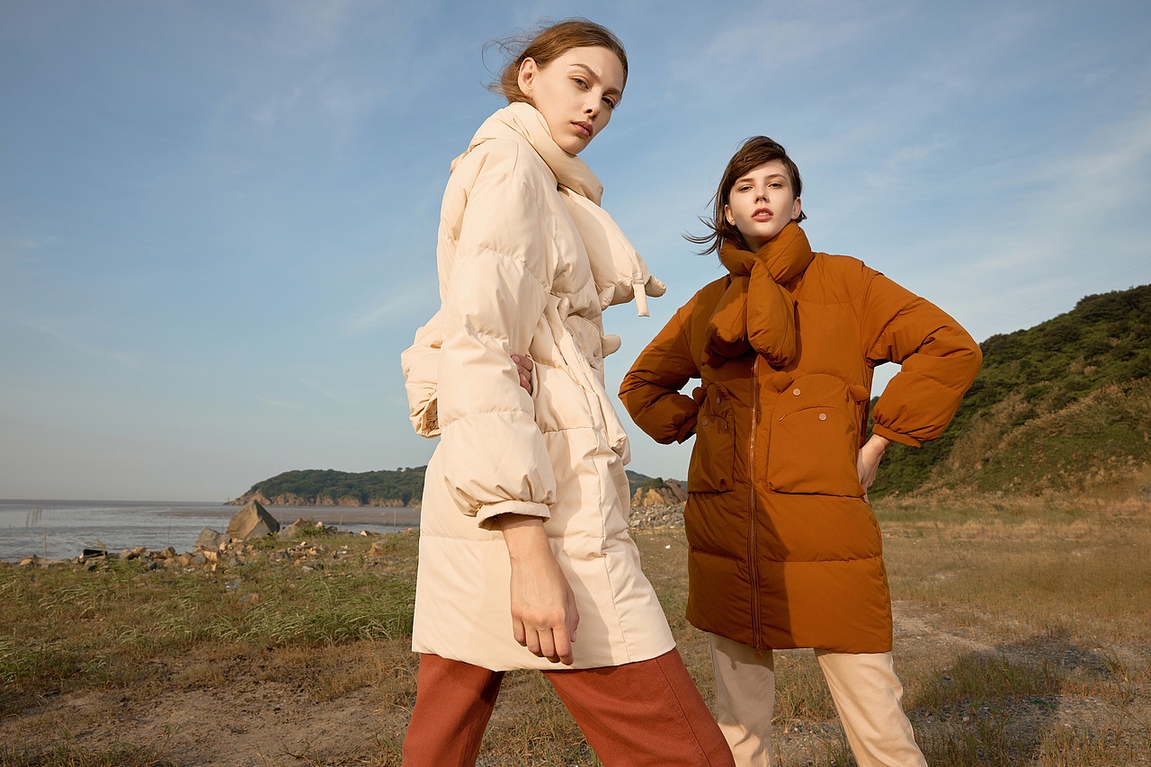 电商羽绒服拍摄修图