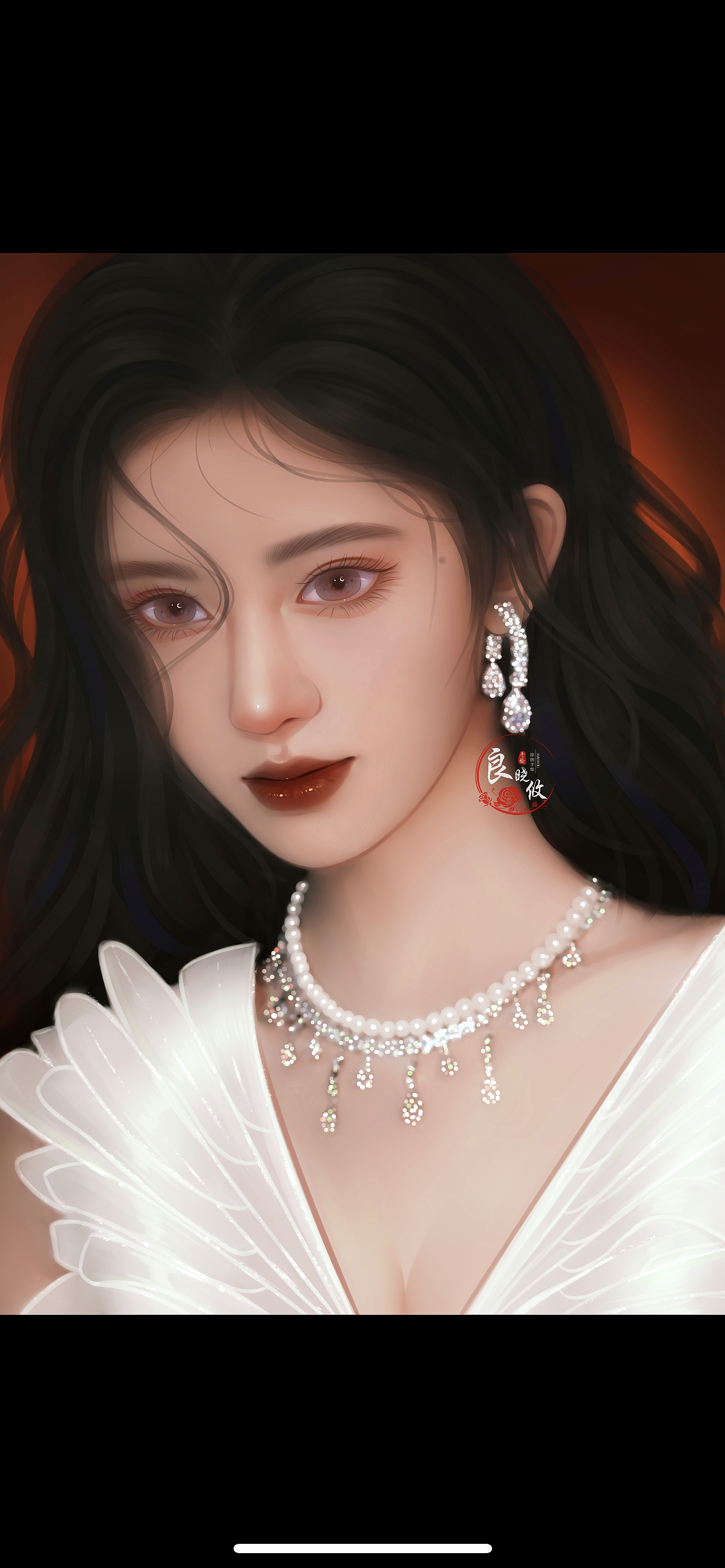 鞠婧祎手绘头像