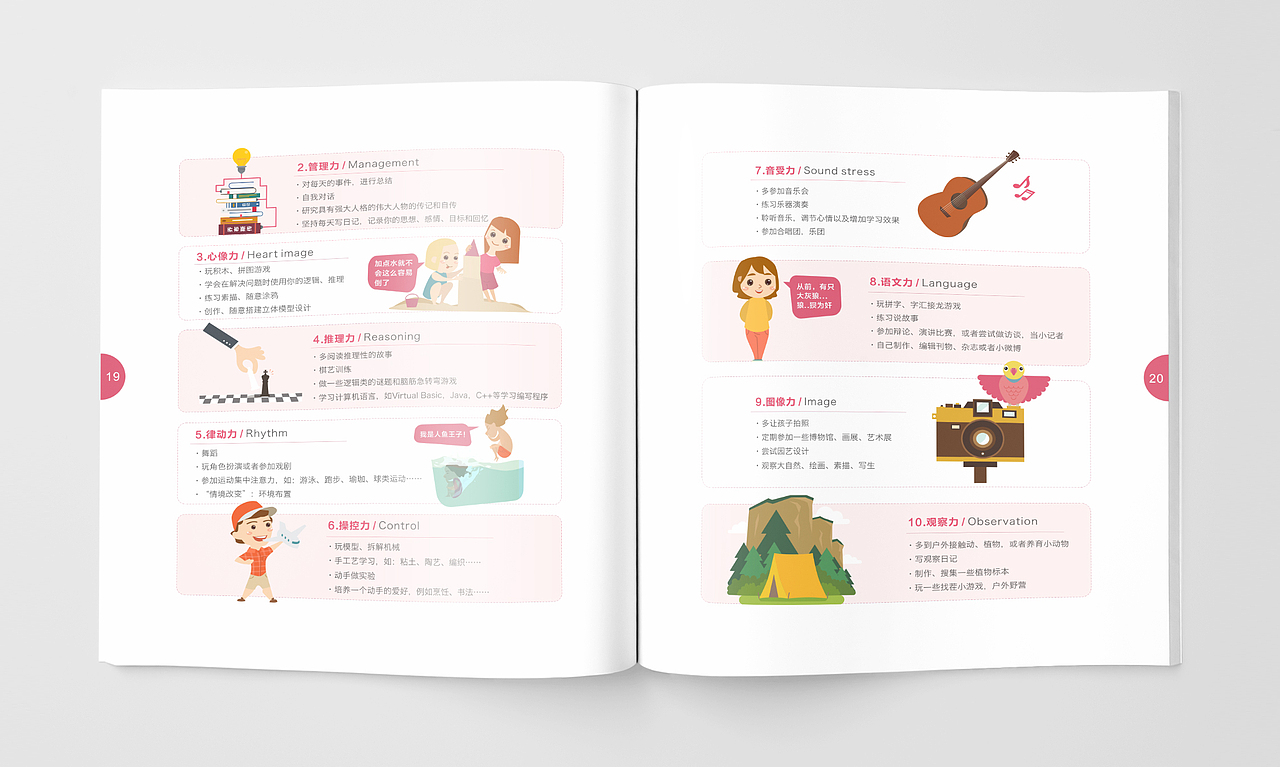 一本有关神奇的大脑的画册设计