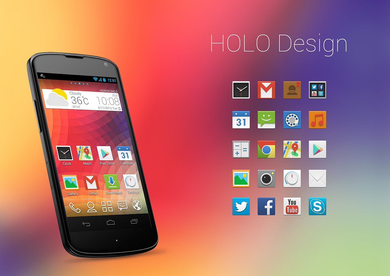 Holo Design（图ZMTAyNTI5ODQ=） - 主题/皮肤 - 站酷设计师Science_Life原创素材 - 站酷ZCOOL