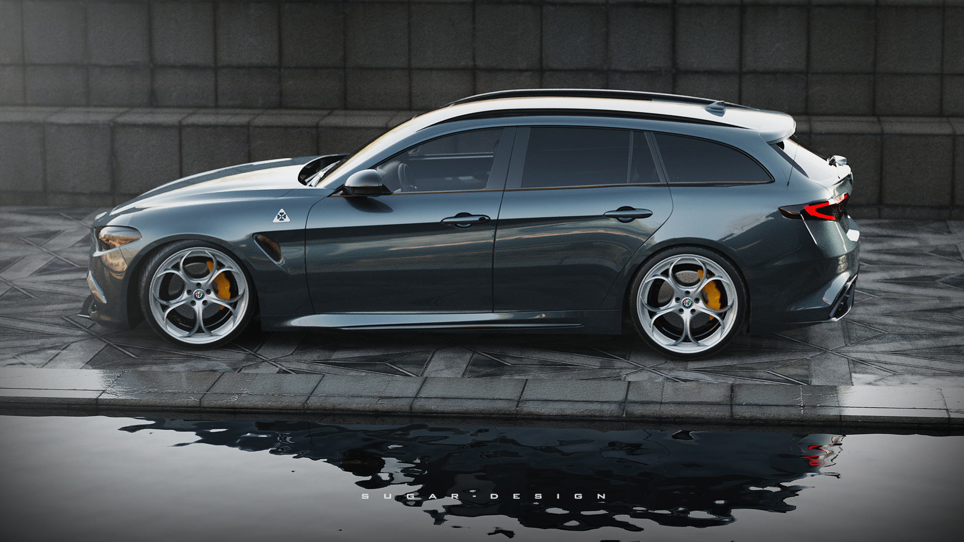 阿尔法·罗密欧giulia 四叶草旅行车新车预览!