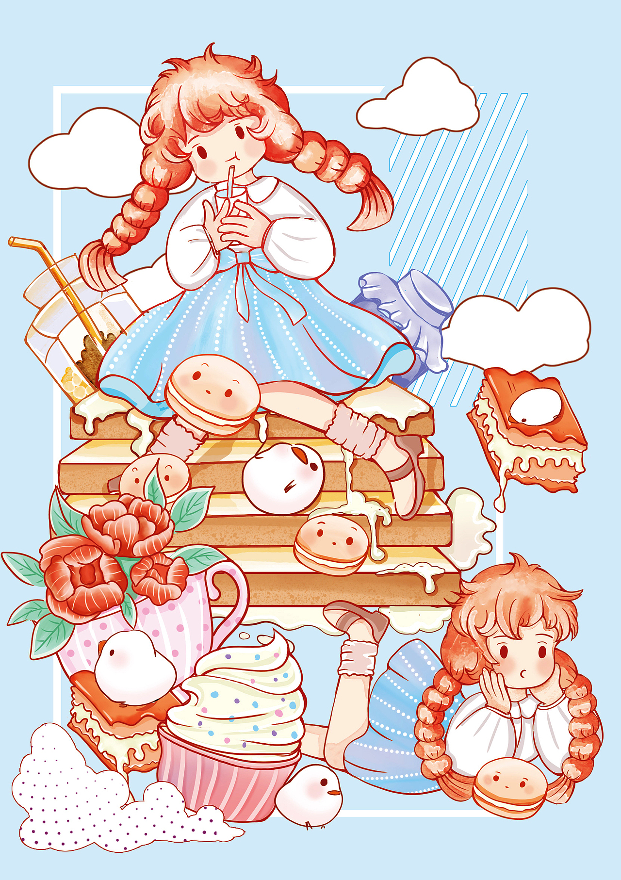 日常插画（图ZMjU1Mjk0NjA0） - 创作习作 - 站酷设计师熊的狐狸尾巴原创素材 - 站酷ZCOOL