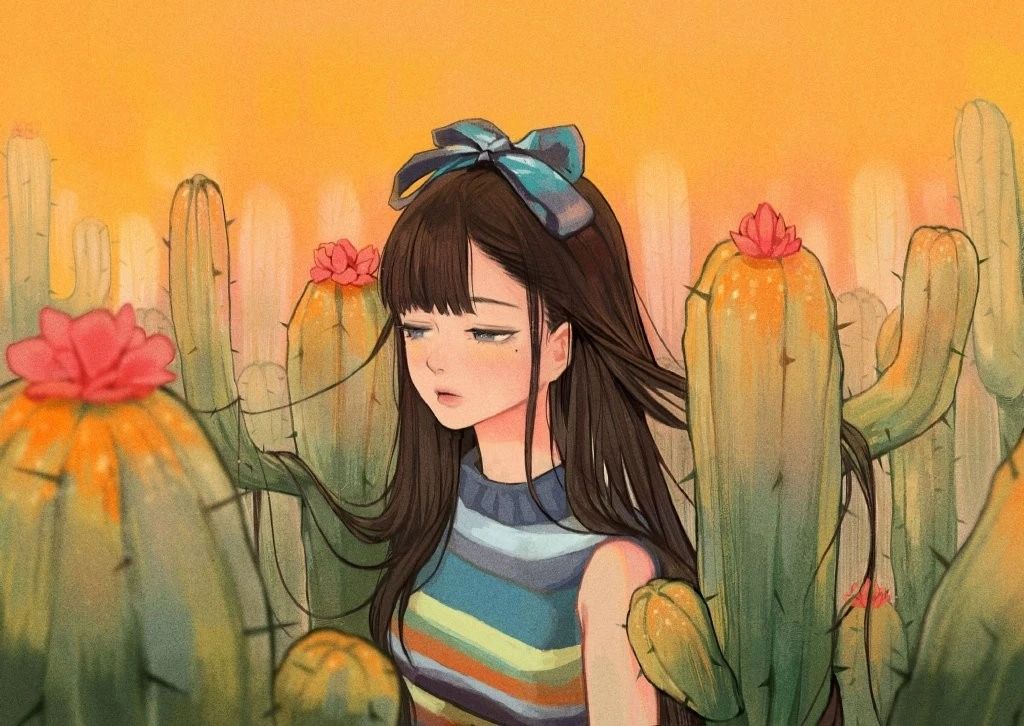 原画丨绘画丨少女插画丨插画师 ubokhee