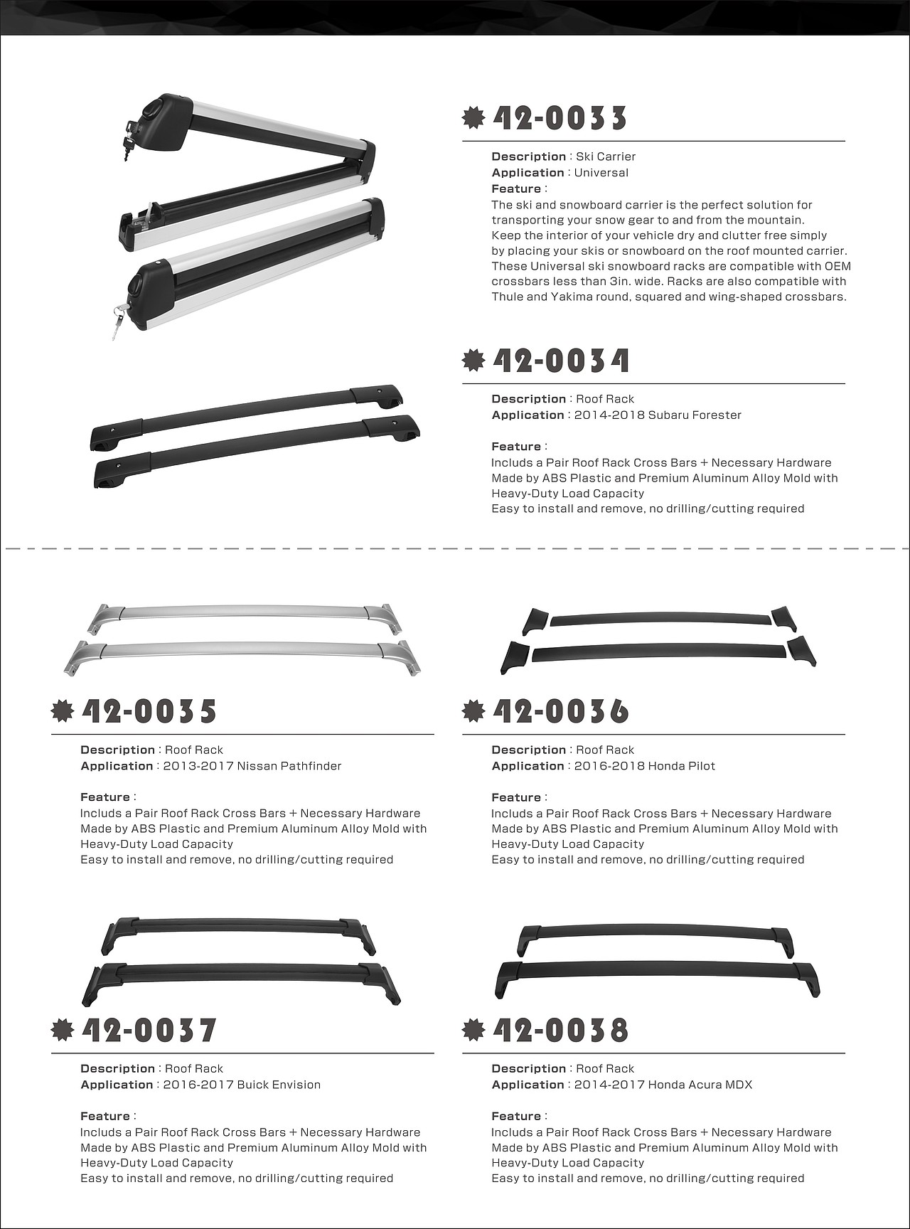 Rack Carrier Catalog