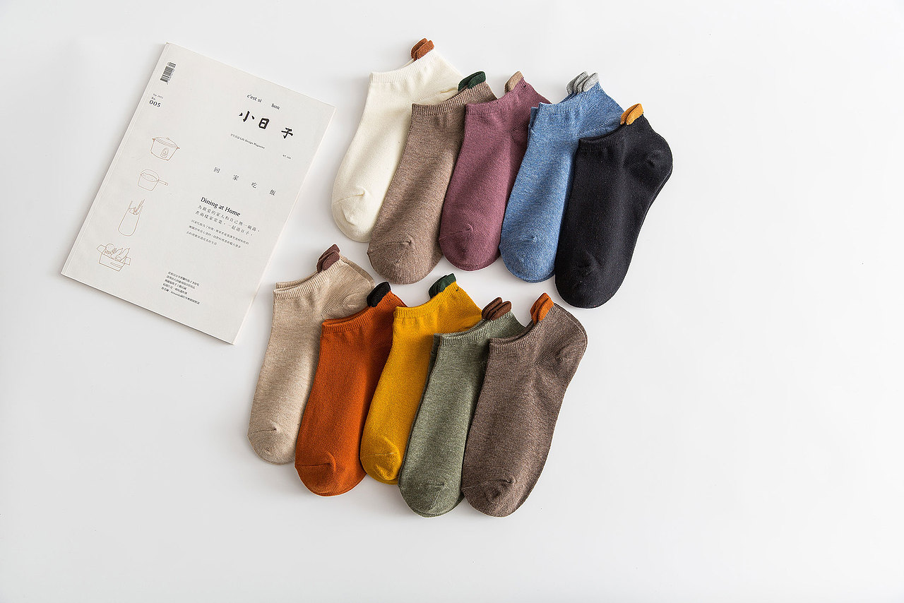 2020春夏后跟女袜短袜船袜日系袜子