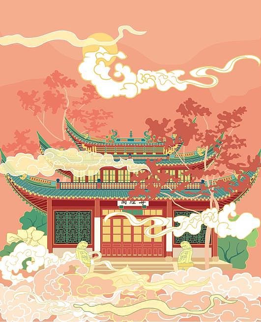 天一阁系列主题插画