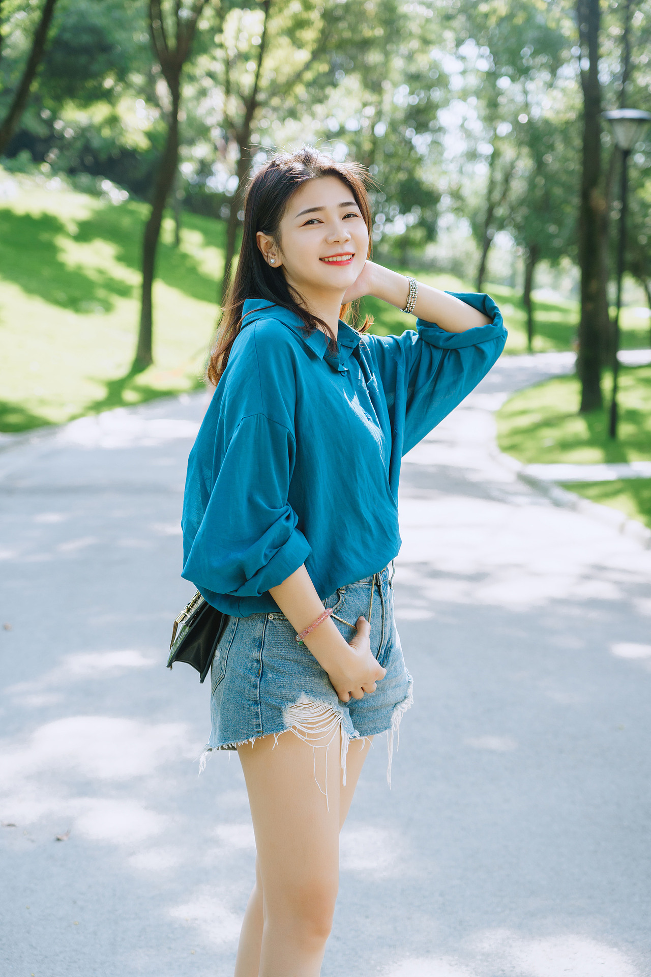 双流周边公园拍摄素人小姐姐（图ZMjIzOTg2MjAw） - 人像摄影 - 站酷设计师鱼游梦境原创素材 - 站酷ZCOOL