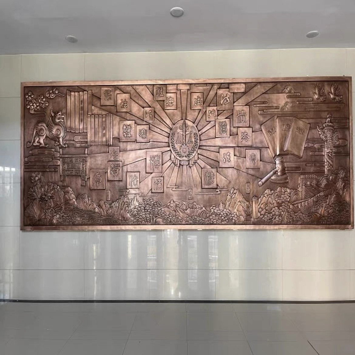 法制教育展馆浮雕设计公司