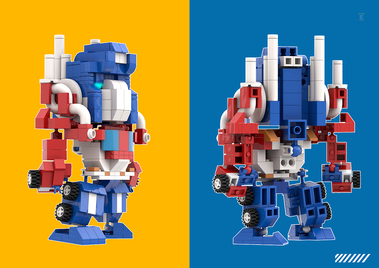 变形金刚擎天柱积木设计（图ZMjk1MTA0Mzg4） - 玩具 - 站酷设计师KINYU61原创素材 - 站酷ZCOOL