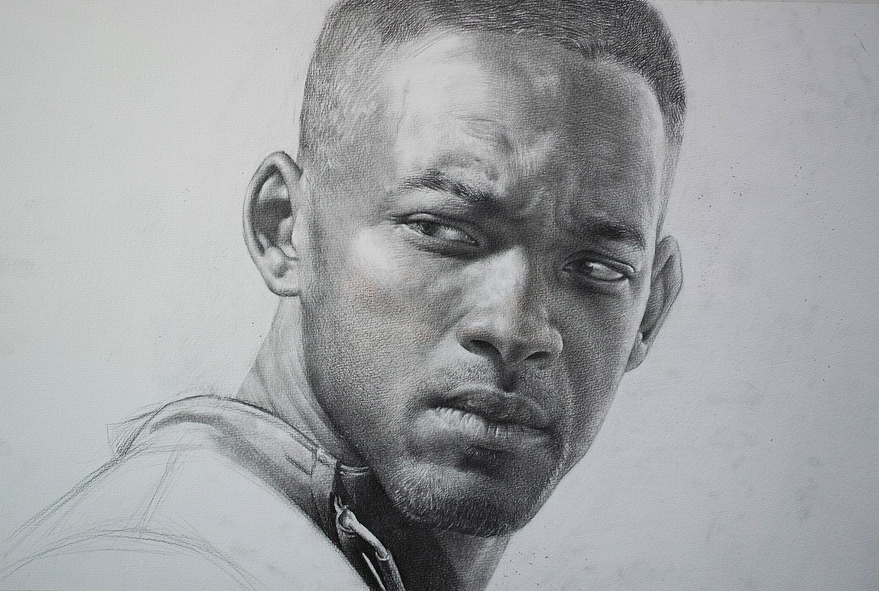 威尔史密斯（图ZOTY2NjI0MDQ=） - 绘画 - 站酷设计师李程ART原创素材 - 站酷ZCOOL