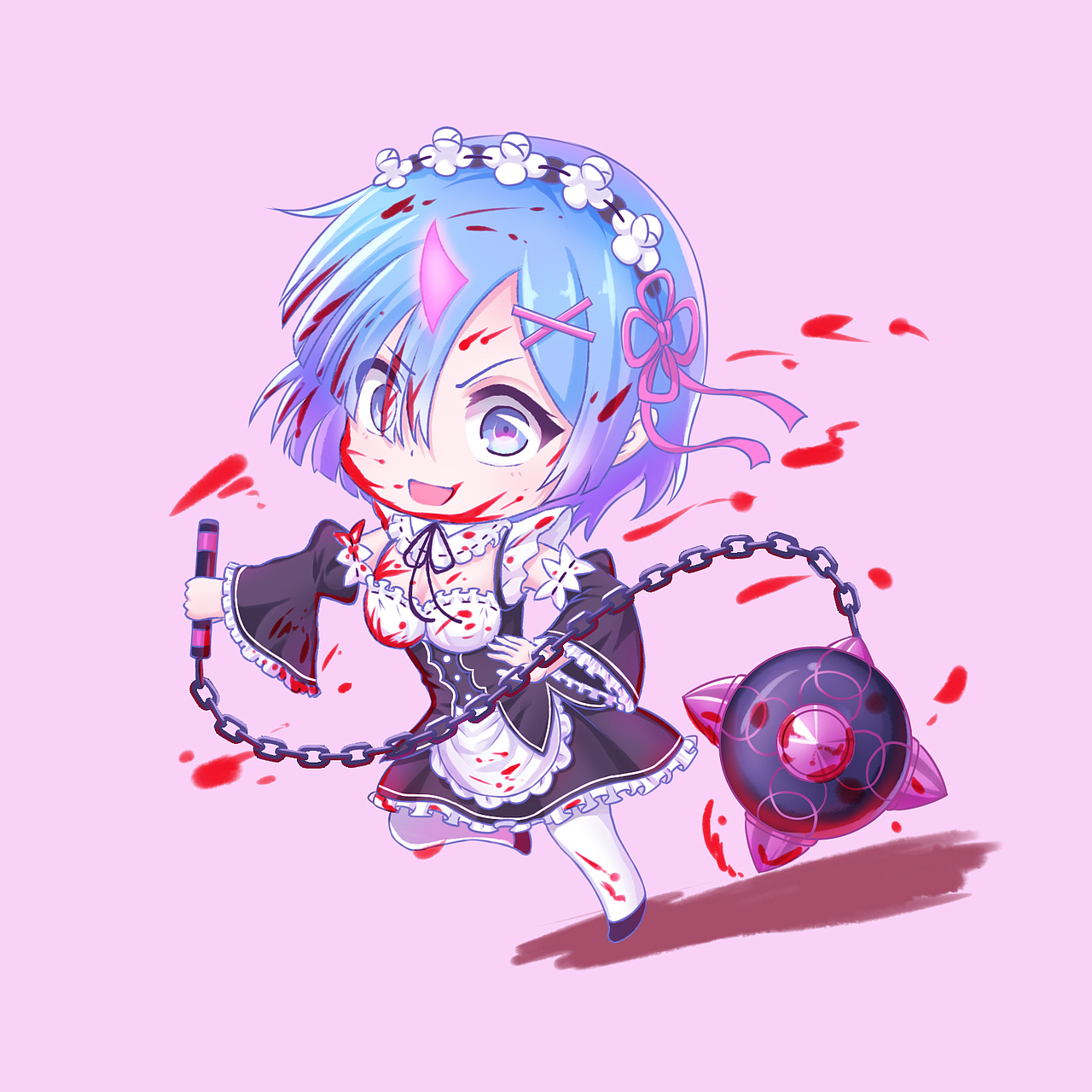 从零开始的异世界冒险蕾姆q版同人插画定做