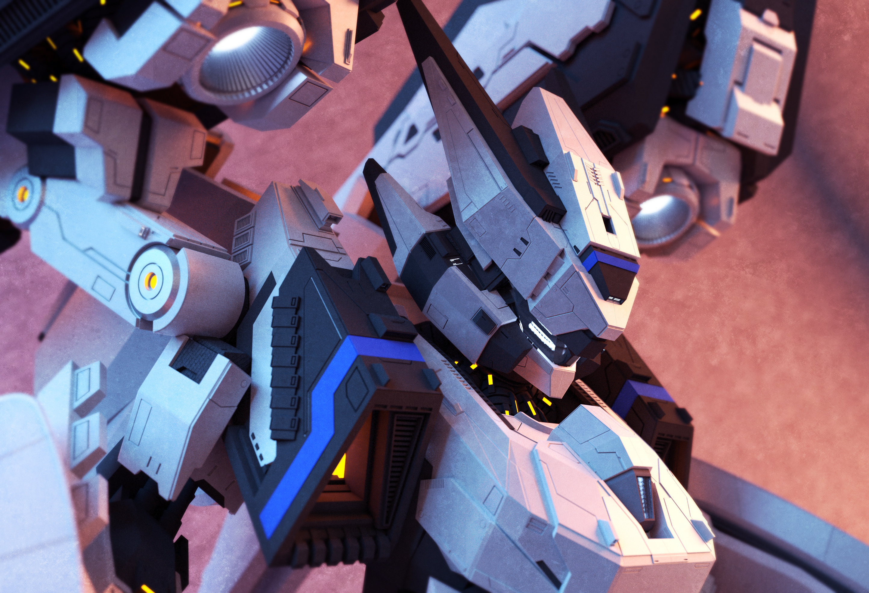 【重装战姬】伊芙琳·白鸦 机甲同人创作