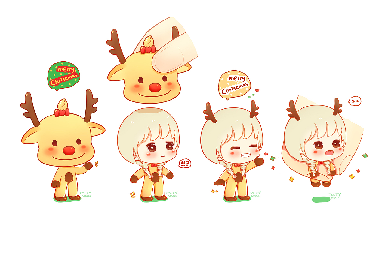 圣诞系列合集（图ZMzk1MDcwMzY=） - 单幅漫画 - 站酷设计师帽子大侠原创素材 - 站酷ZCOOL