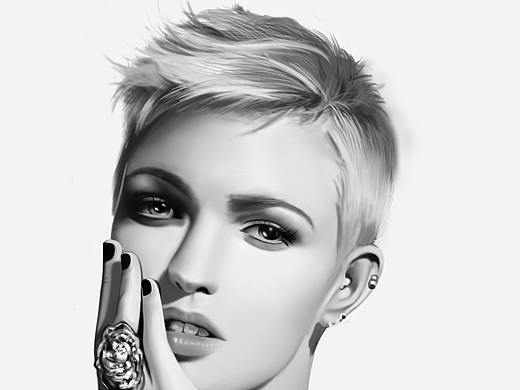 临摹Ruby rose练习