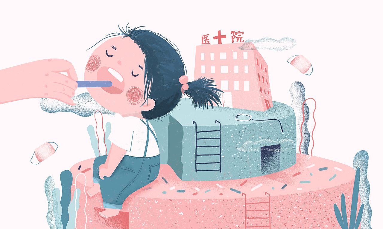 腺样体文章封面（图ZMTAzOTI4NTk2） - 商业插画 - 站酷设计师桃儿爷_Peach原创素材 - 站酷ZCOOL