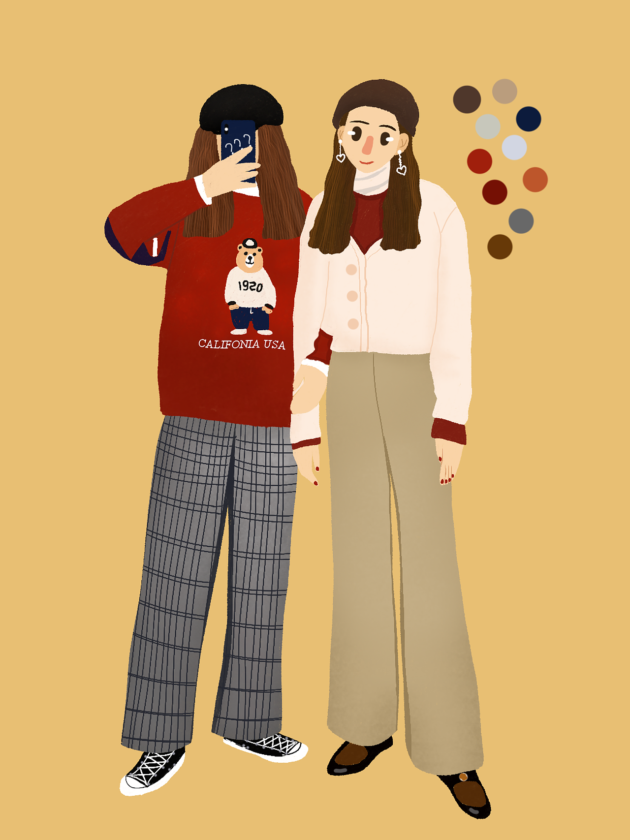 闺蜜穿搭 每日穿搭分享