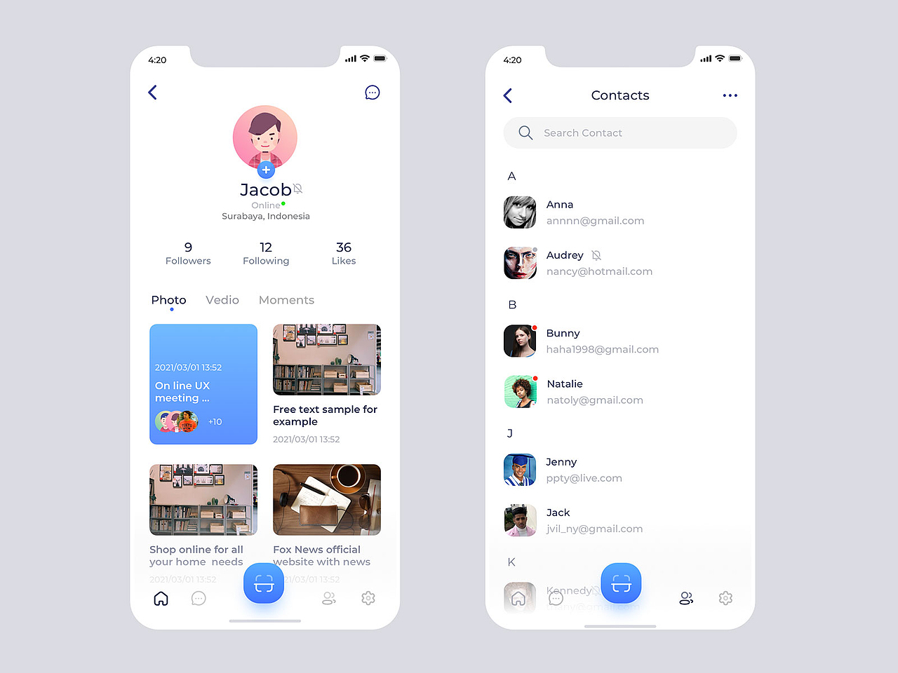 IM/即时通信APP设计稿
