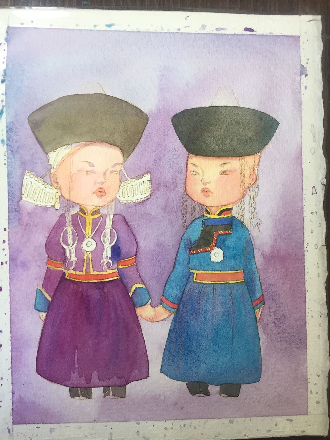 布里亚特少女——绘画过程（图ZMTgyNjY5MjQw） - 创作习作 - 站酷设计师surbadrah飞原创素材 - 站酷ZCOOL