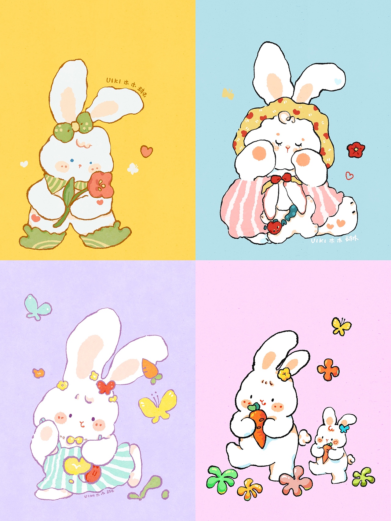 兔兔系列插画
