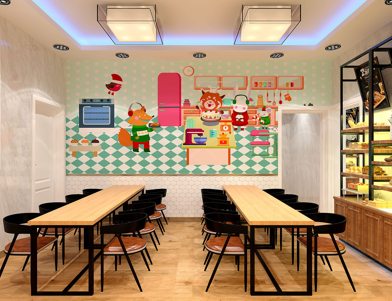 儿童陶艺店装修风格展示图片
