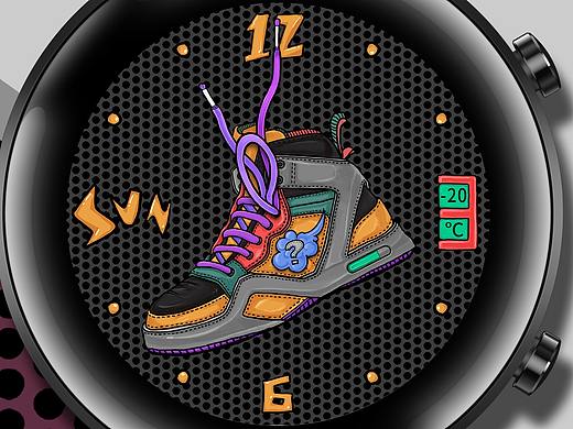 华为全球设计大赛-个性表盘-超级运动鞋