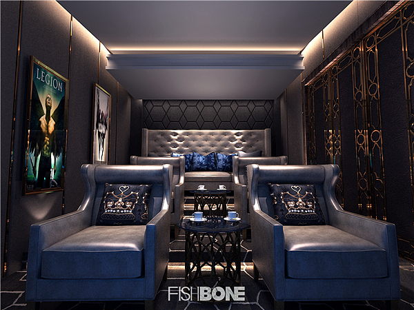 鱼骨设计-后现代风格别墅