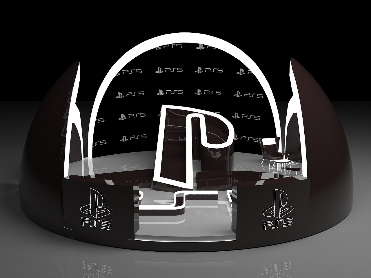 ps5展台设计（图ZMjU4Mzg3NDk2） - 建筑/空间 - 站酷设计师核狗海绵原创素材 - 站酷ZCOOL
