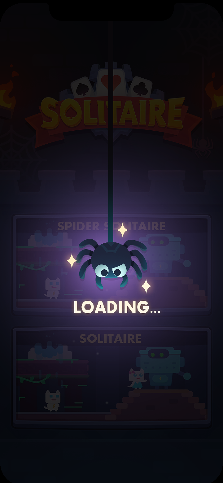 休闲纸牌游戏Solitaire设计展示