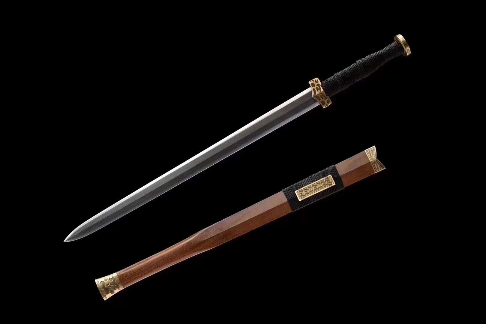 铜装百炼钢砍铁越王剑和风堂美术刀剑