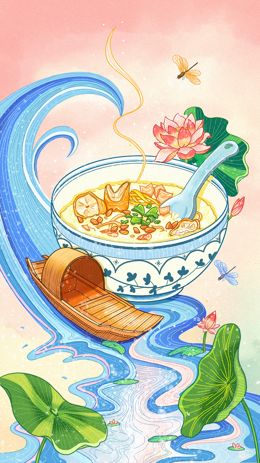广东的早茶（图ZMjU1NDIxMzg4） - 商业插画 - 站酷设计师木心设计原创素材 - 站酷ZCOOL