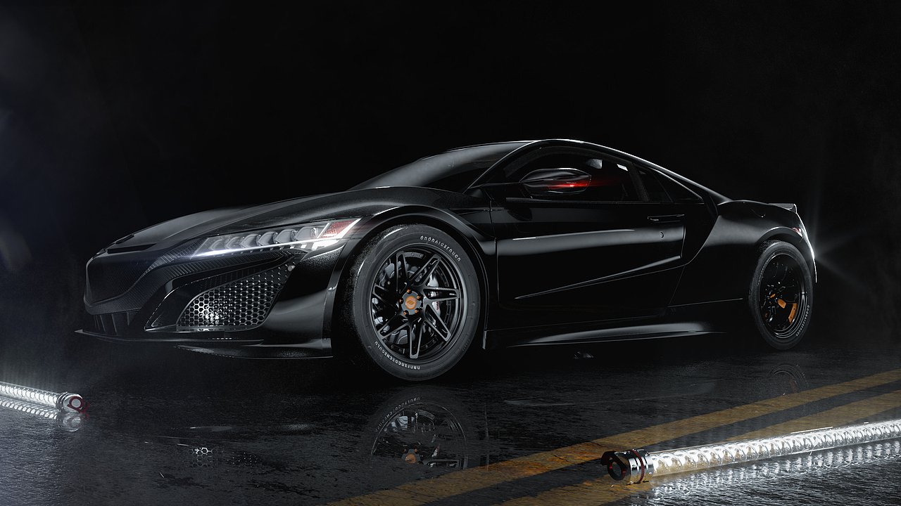 区区渲染一台车车 讴歌NSX