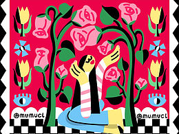 小红书春天开放日墙绘