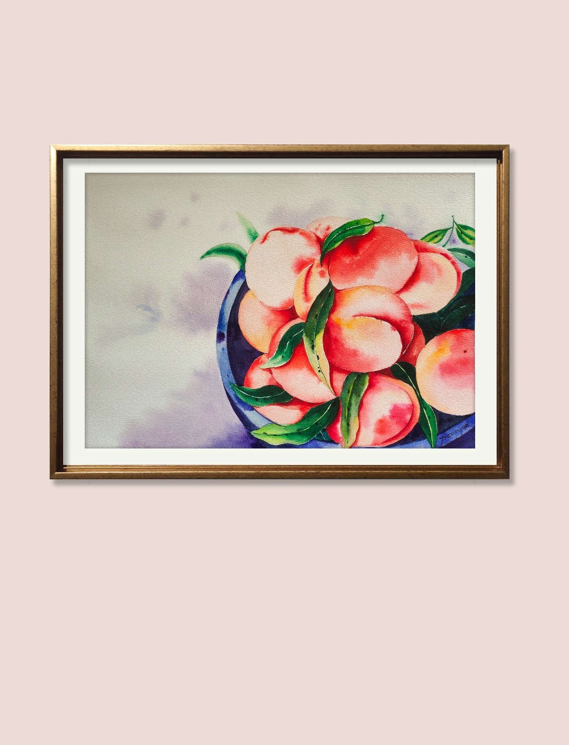 水果系列——水蜜桃|纯艺术|绘画|z02176061 - 原创作品 - 站酷