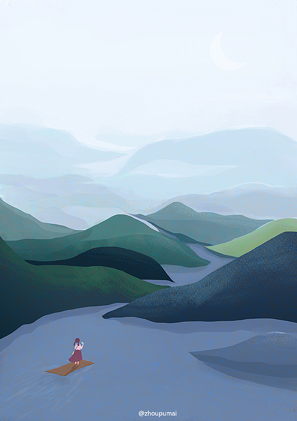 油菜花开（图ZOTU0NjQ0NzY=） - 商业插画 - 站酷设计师舟蒲麦原创素材 - 站酷ZCOOL