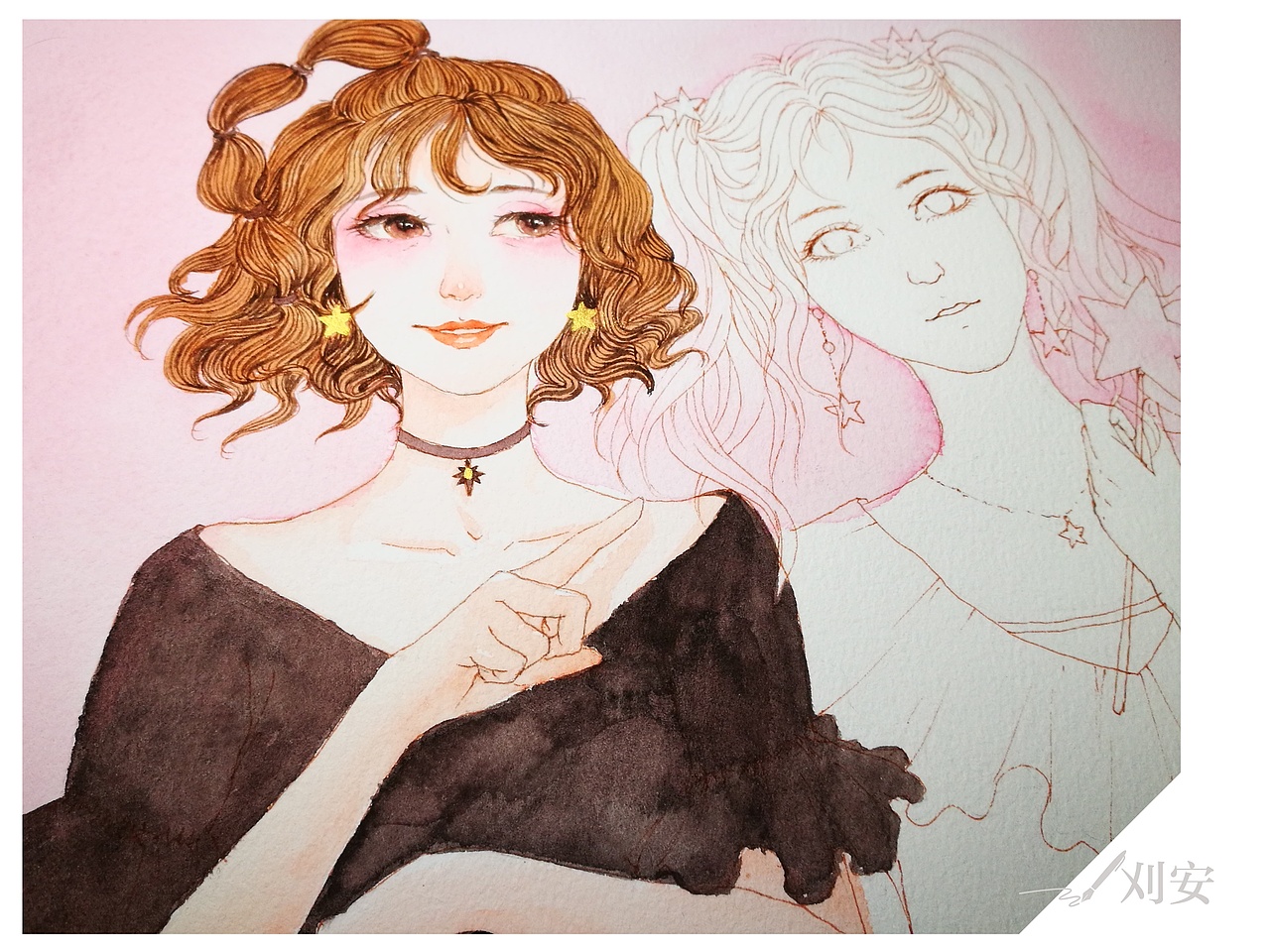 桃花气暖玉生香 水彩手绘（图ZOTAwMjA2ODA=） - 创作习作 - 站酷设计师刈安L原创素材 - 站酷ZCOOL